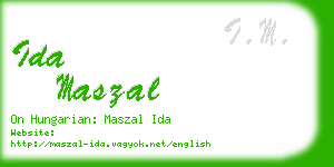 ida maszal business card